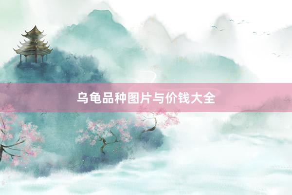 乌龟品种图片与价钱大全